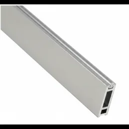 Tringle de penderie 1 m SLIM pour bande LED avec embouts / Aluminium