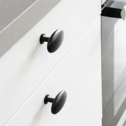 Bouton de meuble ALFREDO / Noir mat