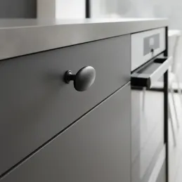 Bouton de meuble ALFREDO / Noir mat