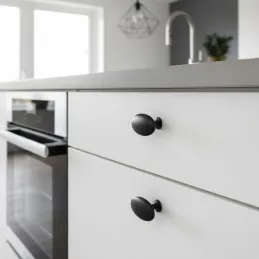 Bouton de meuble ALFREDO / Noir mat