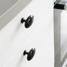 Bouton de meuble ALFREDO / Anthracite brillant