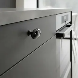Bouton de meuble ALFREDO / Anthracite brillant