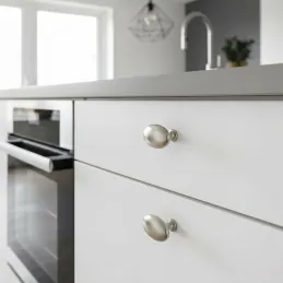 Bouton de meuble ALFREDO / Acier inoxydable mat