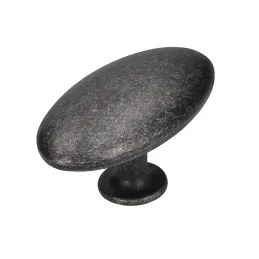 Poignée bouton ALFREDO / Patine noire