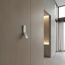 Poignée bouton ZION / Chrome mat