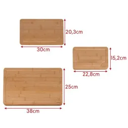 Set de 3 planches à découper MASTER CHIEF / Bois de bambou