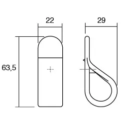 Bouton DROP / Marron