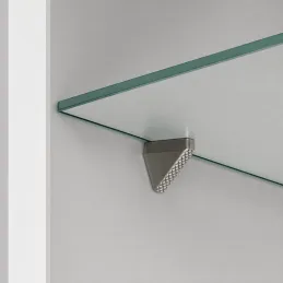 Support d’étagère en verre avec joint ELO D5 / Nickel – 10 pièces