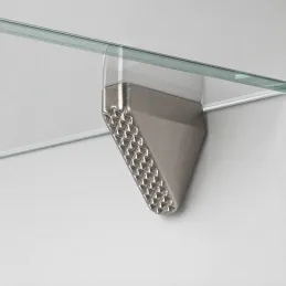Support d’étagère en verre avec joint ELO D5 / Nickel – 10 pièces