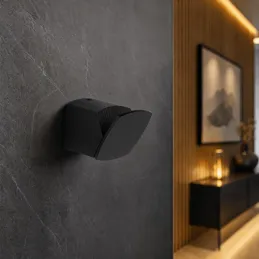 Porte-manteau exclusif en bois LOREN / Bois noir – noir