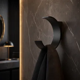 Porte-manteau design RINGO / Noir mat