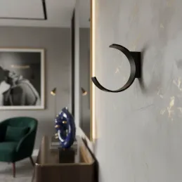 Porte-manteau design RINGO / Noir mat