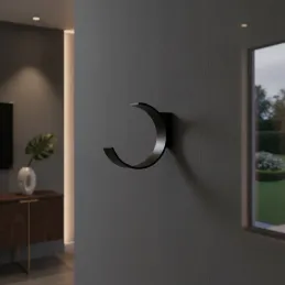 Porte-manteau design RINGO / Noir mat