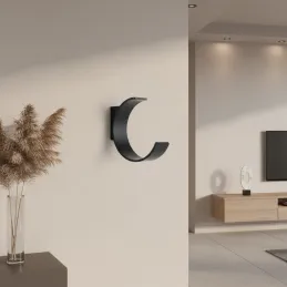 Porte-manteau design RINGO / Noir mat