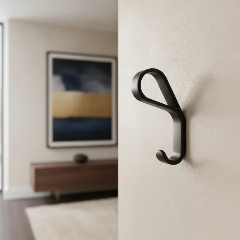 Porte-manteau luxueux DROP / Noir mat