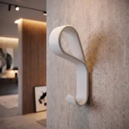 Porte-manteau de luxe DROP / Blanc mat