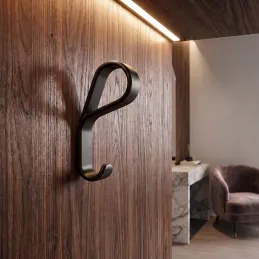 Porte-manteau luxueux DROP / Marron foncé