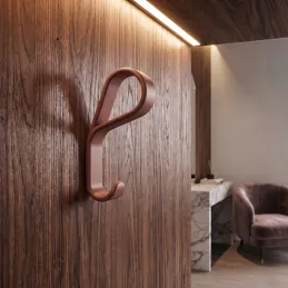 Porte-manteau luxueux DROP / Marron