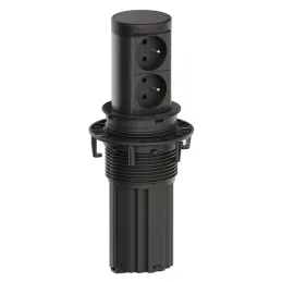 Prise électrique escamotable Elevator NEW 2x230V FRENCH / Noire
