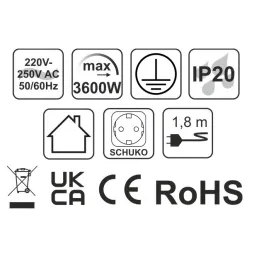 Bloc multiprise encastrable SLIM BOX SCHUKO 3× 230 V / Noir mat