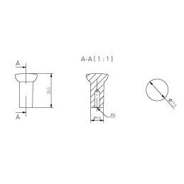 Bouton de meuble PAREA / Acier inoxydable