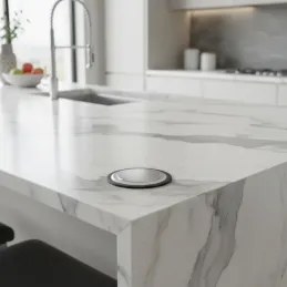 Prise électrique escamotable ASTRA 3x230V SCHUKO / Aluminium