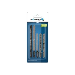 Jeu de lames de scie sauteuse pour bois et métal HOGERT – 5 pièces