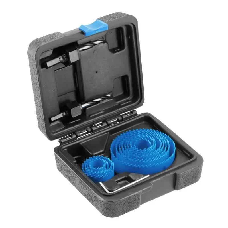 Set de 14 scies cloches en acier au carbone