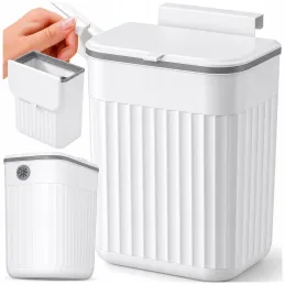 Poubelle BIBA à fixer sur la porte, 11 l / Blanche