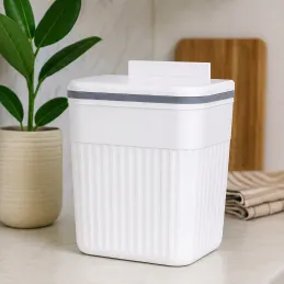 Poubelle BIBA à fixer sur la porte, 11 l / Blanche