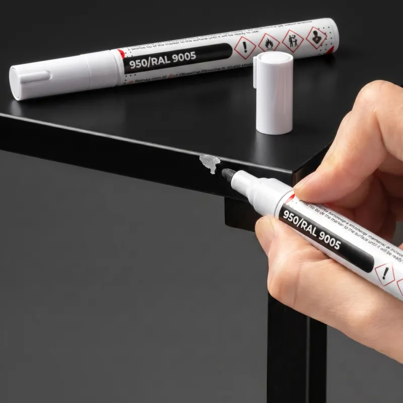 Stylo de retouche pour meubles RETA 12 ml / Noir RAL 9005