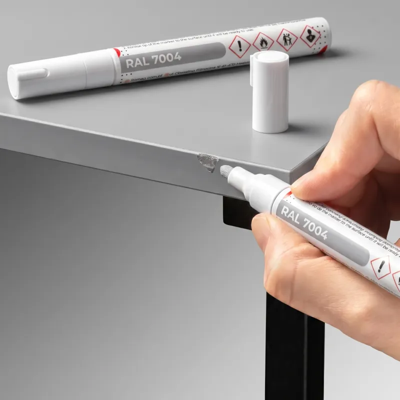 Stylo de retouche pour meubles RETA 12 ml / Gris RAL 7004