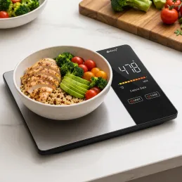 Balance de cuisine numérique avec application FIT BODY / Noire