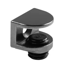 Support d’étagère en verre MELIA – 10 pièces / Nickel noir