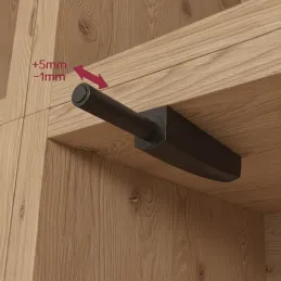 Poussoir pour ouverture sans poignée des portes MOVE Mini / Noir