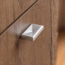 Bouton de meuble DELMAR / nickel brossé