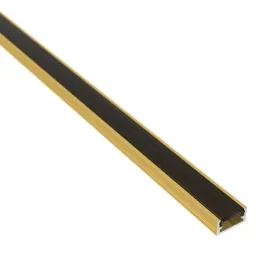 Profilé en aluminium ZARIA pour éclairage LED avec cache noir / Doré