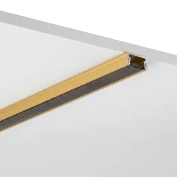 Profilé en aluminium ZARIA pour éclairage LED avec cache noir / Doré
