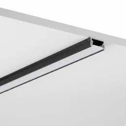Profilé en aluminium ZARIA pour éclairage LED avec diffuseur opale / Noir mat
