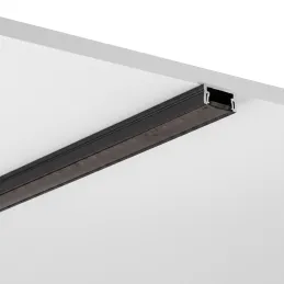 Profilé en aluminium ZARIA pour éclairage LED avec diffuseur noir / Noir mat