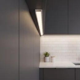 Profilé en aluminium ZARIA pour éclairage LED avec diffuseur blanc opale / Blanc mat