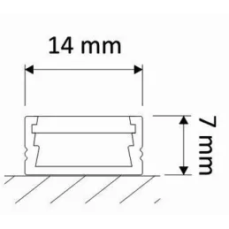 Profilé en aluminium ZARIA pour éclairage LED avec diffuseur blanc opale / Blanc mat