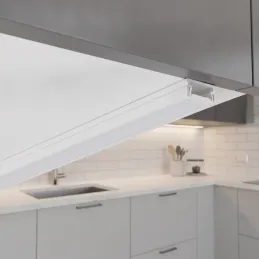 Profilé en aluminium ZARIA pour éclairage LED avec diffuseur blanc opale / Blanc mat
