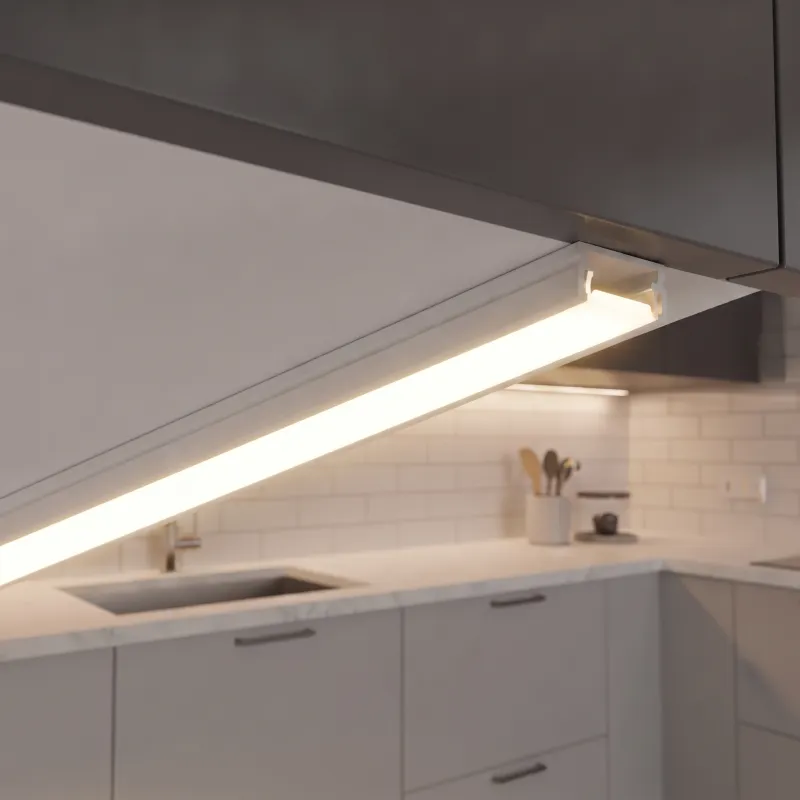 Profilé en aluminium ZARIA pour éclairage LED avec diffuseur blanc opale / Blanc mat