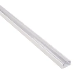 Profilé en aluminium ZARIA pour éclairage LED avec diffuseur transparent / Blanc mat