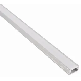 Profilé en aluminium ZARIA pour éclairage LED avec diffuseur opaque / Aluminium