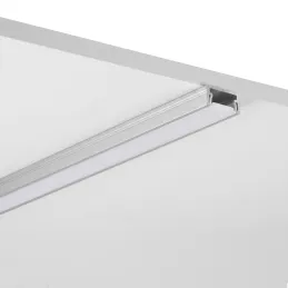 Profilé en aluminium ZARIA pour éclairage LED avec diffuseur opaque / Aluminium