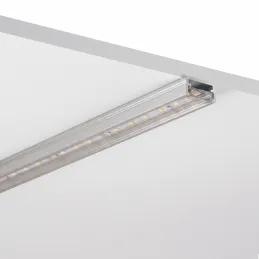 Profilé en aluminium ZARIA pour éclairage LED avec cache transparent / Aluminium