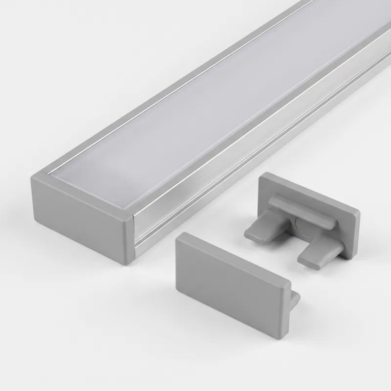 Embout pour profilé LED ZARIA – sans trou / Gris