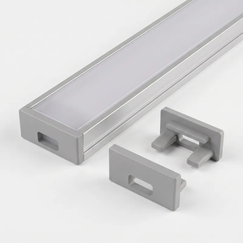 Embout pour profilé LED ZARIA – avec trou / Gris